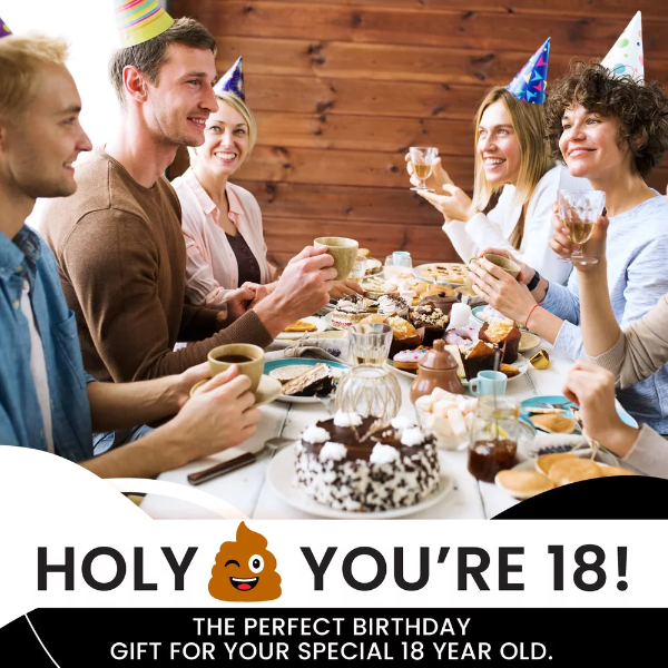 18th Birthday Gift Present Toilet Paper - Happy Eighteenth 18 Prank Funny Novelty Gag Joke Gift - Holy Crap - Image 4