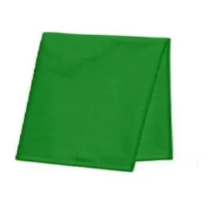 The 1.25m Green Pooja Aasan Cloth laid out flat.