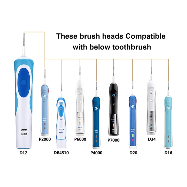 12Pcs/Set Replaent Toothbrush Heads Compatible with un Sensitive Gum Care Brush Heads - Image 2