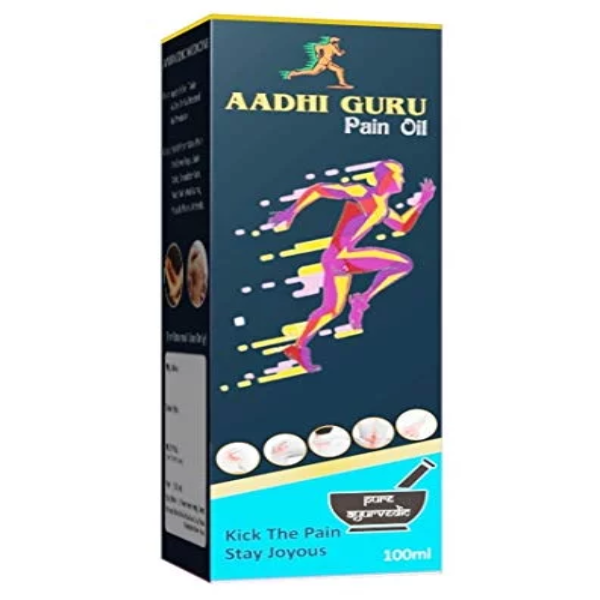 Aadhi Guru Pain Relief Oil (100ml x 2 Pack) – Herbal Massage Oil for Muscle Pain, Joint Discomfort & Body Relaxation - Image 2