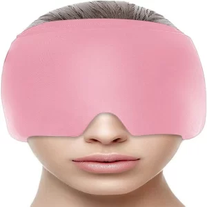 Migraine Relief Hat, Cold Therapy Migraine Relief Cap/Migraine Ice Head Wrap Ice Pack Mask, Cold Compress Headache Relief Cap Ideal for Tension, Sinus (Multicolor) (Pack of 1)