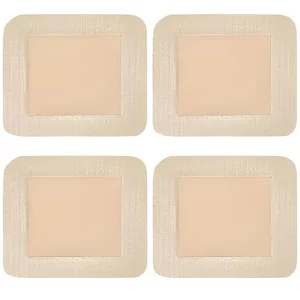 4Pcs Hydrocolloid Bandages, Waterproof Bandage, Dressing Bandage Suitable for Most Skin Types(7.5 * 7.5CM)