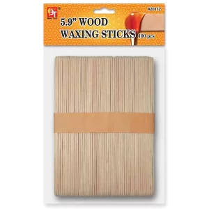 100 Pcs Wooden Wax Sticks Body Eyebrow Lip Leg Arm Hair Removal Applicator Multipurpose DIY Arts Crafts Ice Cream Popsicle Making Tool (5.9 inch)