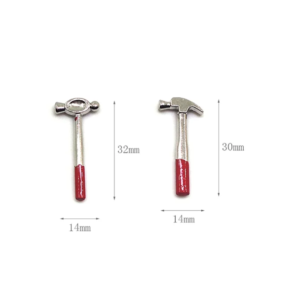 1 Set of 8pcs Simulation Mini House Repair Tools Miniature Alloy Handtool Model Accessories - Image 4