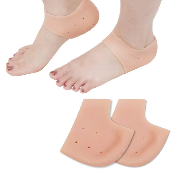 13 SOEME Silicon Foot Protector Sock Safety Pads with Breathable Hole Multicolor (Heel Protector) - Image 3