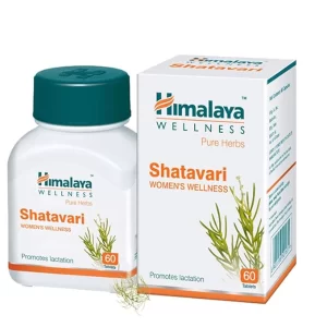 Himalaya Pure Herbs Shatavari Women's Wellness Tablets, Promotes lactation, White, 60 Count (Pack of 4)