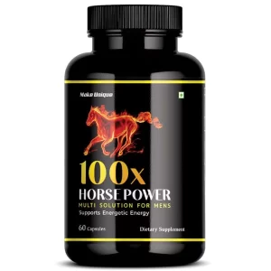 100x Horse Power Capsules For Mens Supports strength, stamina & energy along with boosting confidence I 60 Capsules