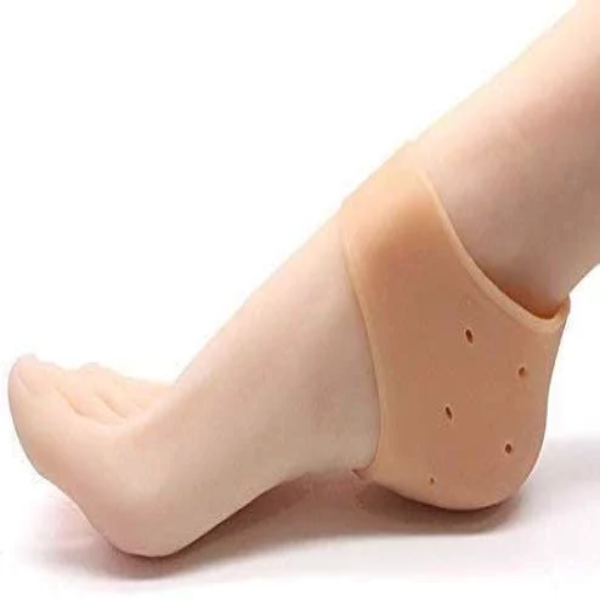7Seas Silicone Gel Heel Pad Socks – Pain Relief & Heel Swelling Support Cushion for Men & Women (1 Pair) - Image 2
