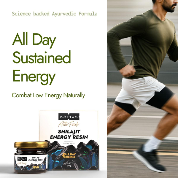Kapiva Pure Himalayan Shilajit Energy Resin 20 g | Fulvic Acid Rich | 500 mg, 40 Servings | 4-Herb Ayurvedic Blend with Ashwagandha, Gokshura & Vidarikand for All-Day Energy, Stamina & Vitality - Image 2