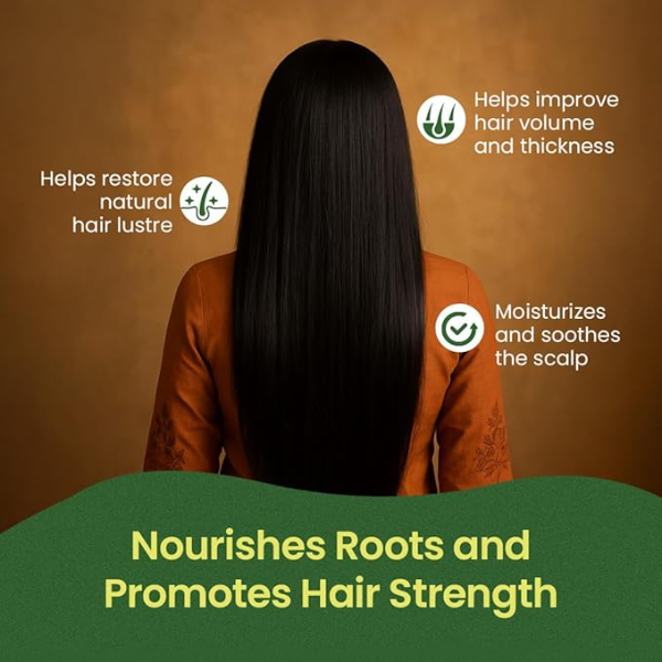 Kerala Ayurveda Bhringarajasava | Ayurvedic Hair Growth Tonic & Hair Fall Control | Herbal Oral Tonic with Bhringraj for Scalp Nourishment & Natural Shine | 450 ml - Image 2