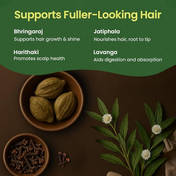 Kerala Ayurveda Bhringarajasava | Ayurvedic Hair Growth Tonic & Hair Fall Control | Herbal Oral Tonic with Bhringraj for Scalp Nourishment & Natural Shine | 450 ml - Image 3