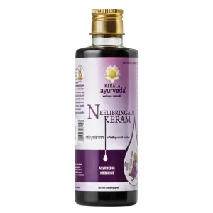 Kerala Ayurveda Neelibhringadi Keram | Hair Oil for Hair Growth | With Indigo, Bhringaraj & Amla | Triple Care Formula | 200ml