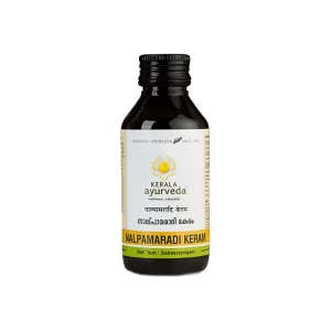 Kerala Ayurveda Nalpamaradi Keram | Ayurvedic Tan Removal & Pigmentation Oil for Face & Body | Turmeric Oil for Glowing Skin & Radiance | 200 ml