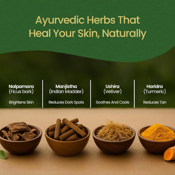 Kerala Ayurveda Nalpamaradi Keram | Ayurvedic Tan Removal & Pigmentation Oil for Face & Body | Turmeric Oil for Glowing Skin & Radiance | 200 ml - Image 3