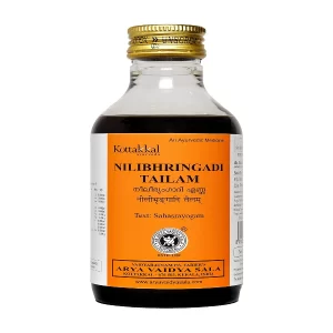 Kottakkal ayurveda Nilibhringadi Tailam - 200 ml, Enriched With Natural Ingredients, Helps to Improve Quality of Hair