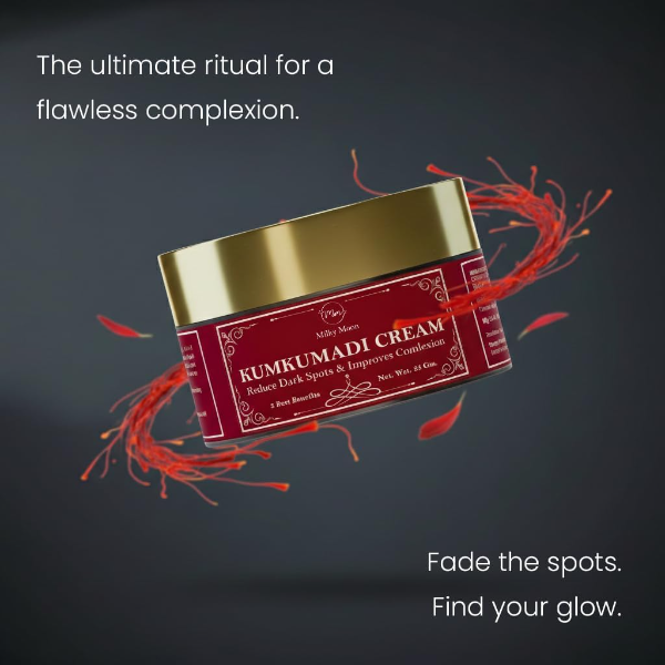 Kumkumadi Night Cream for Pigmentation & Dark Spots 50g | Ayurvedic Skin Brightening & Anti-Aging Cream | Reduces Wrinkles, Melasma & Dark Circles | For Men & Women | Paraben Free - Image 4