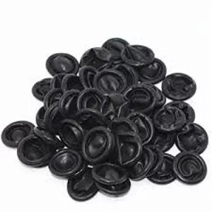 Aadvay Disposable Latex Finger COTS (50pcs, Black Colour)