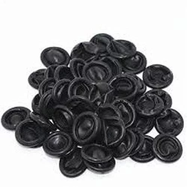 Aadvay Disposable Latex Finger COTS (50pcs, Black Colour)