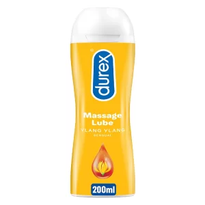Durex Water-Based Massage Lubricant – Smooth, Skin-Friendly Massage Lube for Relaxing & Comfortable Intimate Experience (200 ML)