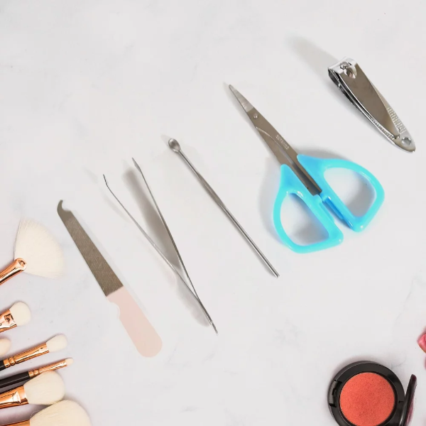 5 IN Stainless Steel Manicure Set, Nail Cutter For Women, Nail Scissors, Luxury Grooming Kit - Image 2