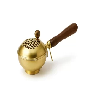 The elegant Being One Traditional Loban Burner with its dome lid.