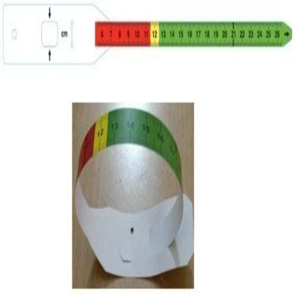 3S 26cm Mid upper arm circumference (MUAC) for Child, Deluxe Quality, PVC, Reusable (Set of 10) - Image 2
