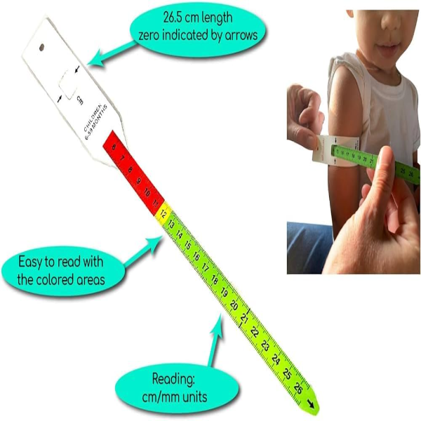 3S 26cm Mid upper arm circumference (MUAC) for Child, Deluxe Quality, PVC, Reusable (Set of 10) - Image 3