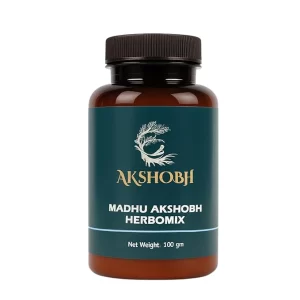 Madhu Akshobh Herbomix – 100% Natural Ayurvedic Powder for Diabetes Care | Ingredients like Neem, Amla, Karela& more | No Preservatives or Flavour (100 g)