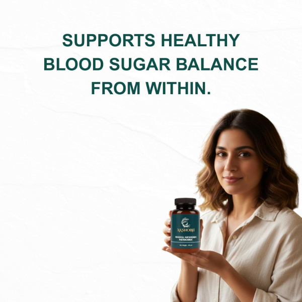 Madhu Akshobh Herbomix – 100% Natural Ayurvedic Powder for Diabetes Care | Ingredients like Neem, Amla, Karela& more | No Preservatives or Flavour (100 g) - Image 3
