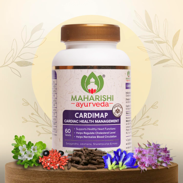 Maharishi Ayurveda Cardimap | Natural Blood Pressure Regulation | Herbal Blend for Hypertension | Rapid Effect | 2 Months Pack | 120 Tablets (60 Tablets x 2) - Image 4