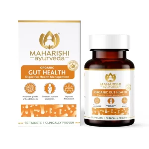 Maharishi Ayurveda Gut Health Tablets - Ayurvedic & Organic | Enhance Nutrient Absorption & Digestion | For Overall Gut Health | 60 Tablets (Pack of 1)