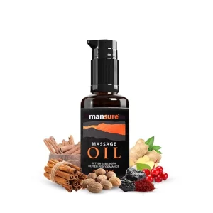 ManSure Ayurvedic Massage Oil for Men - 30ml | Natural Herbal Oil for Vitality, Strength & Performance | 100% Ayurvedic Formula