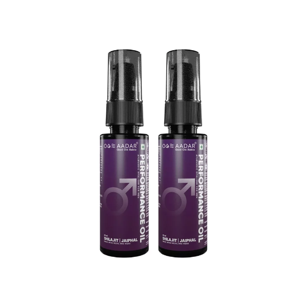 AADAR Performance Ayurvedic Oil for Men (30ml x 2 Pack) – Herbal Massage Oil for Energy, Strength, Confidence & Daily Fatigue Relief