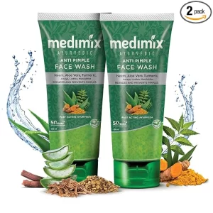Medimix Ayurvedic Anti Pimple Face Wash, 100ml (Pack of 2)