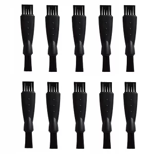 10pcs Mens Electric Shaver Cleaning Brush Hair Remover Shaving Razor Brush Replacement Brushes - Black