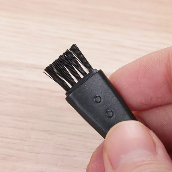 10pcs Mens Electric Shaver Cleaning Brush Hair Remover Shaving Razor Brush Replacement Brushes - Black - Image 3
