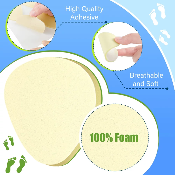 36 Pcs Metatarsal Foot Pads for Pain Relief 1/5 Inch Thick Ball of Foot Cushions Foam Forefoot Support Relief Shoe Inserts for Women and Men - Image 4