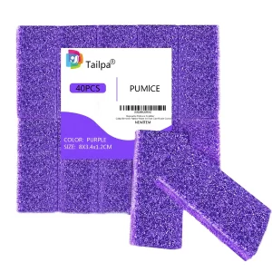 40 Pcs Pumice Stone For Feet Foot Scrubber Sponge For Feet Care and Callus Remover Mini Disposable Pumice Pads For Dead Skin Remover Purper.