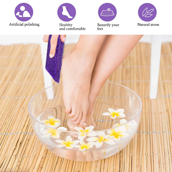 40 Pcs Pumice Stone For Feet Foot Scrubber Sponge For Feet Care and Callus Remover Mini Disposable Pumice Pads For Dead Skin Remover Purper. - Image 3