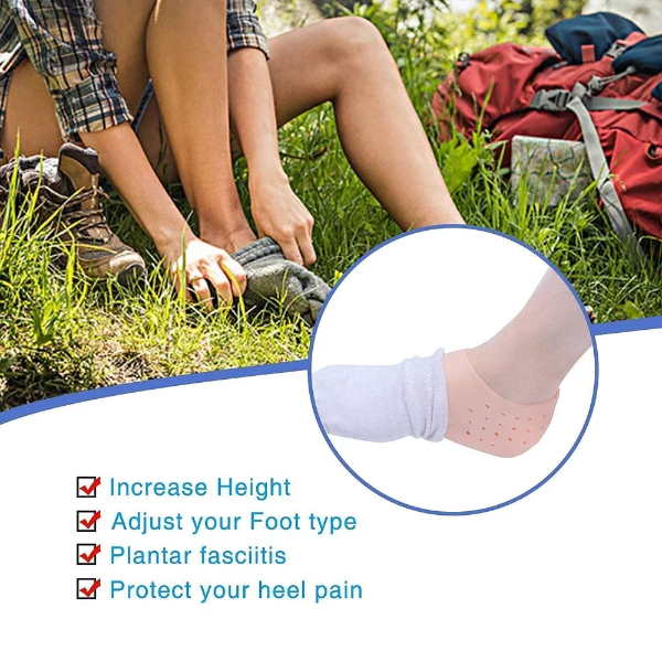 AAR BEE WORLD Silicone Gel Half Heel Socks for Anti-Crack Foot Care & Moisturizing Heel Protection - Image 4