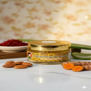 Mukhalaya Glow Booster Ayurvedic Face Cream 50g Glass Jar Radiant Skin Natural Glow