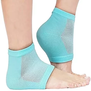 AAR BEE WORLD Silicone Gel Half Heel Socks for Anti-Crack Foot Care & Moisturizing Heel Protection – Multicolor