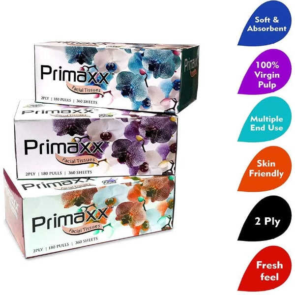 180 PULL 2 PLY 3 IN 1 PX FT Pack 3 Dry Tissue Super Soft Facial Tissue Multipurpose tissue personal care, bedside, dressing table, office,car,disposable facial tissues - Image 3