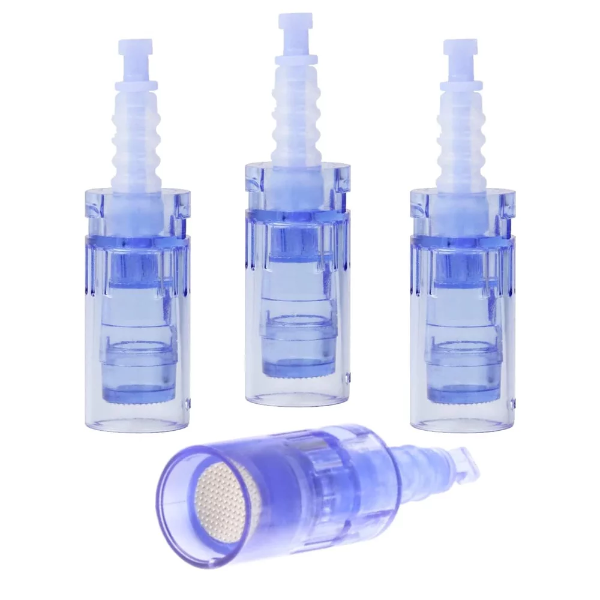 4Beauty Therapy Ultima Derma Pen Replacement Cartridges – 12 Pin, 36 Pin & Nano Round Needles for A1/A6/M5/M7/N2 – A6 Nano Micro Needling Cartridge (Pack of 5)