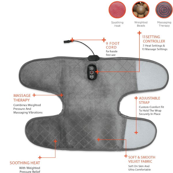 Abhsant Knee Massager with Heat & Vibration – 2 Heat Levels, 5 Massage Modes for Pain Relief & Deep Tissue Knee Therapy - Image 2