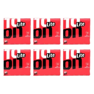 10on Lite Soft Napkins, 1 Ply Tissue Paper, 100 Pulls per Pack, Pack of 6 (100 x 6 = 600 Sheets)