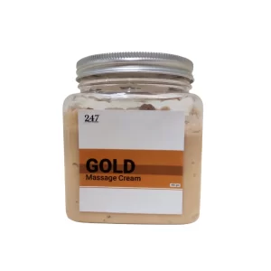 247 by Nikole Kozmetics Gold Massage Cream For All Skin Type | gold massage cream for facial with Vitamin-E For Men and Women -450gm