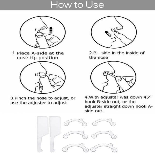 10PCS Nose Shaper, For Correcting Your Nose Clip Beauty Tool Straightening Shaper, Corrector Device for Nose Bridge Straightening and Lifting, Non Surgical Nose up Beauty Tool, Slimmer for Big - Image 3