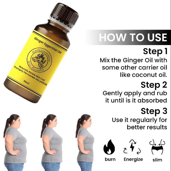 67Stores 100% Natural Ginger Essential Oil (30ml Pack of 2) – Organic Aromatherapy & Body Massage Essential Oil Serum - Image 4