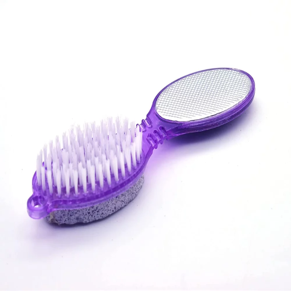 4-in-1 Foot Pedicure Brush Kit – Pumice Stone, Scrubber & Foot File for Callus Removal, Dead Skin Exfoliation & Soft Feet Care – Multi-Use Manicure & Pedicure Tool (Multicolor) - Image 4